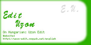 edit uzon business card